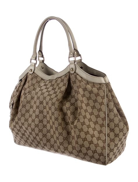 gucci gg canvas purse|gucci canvas large tote.